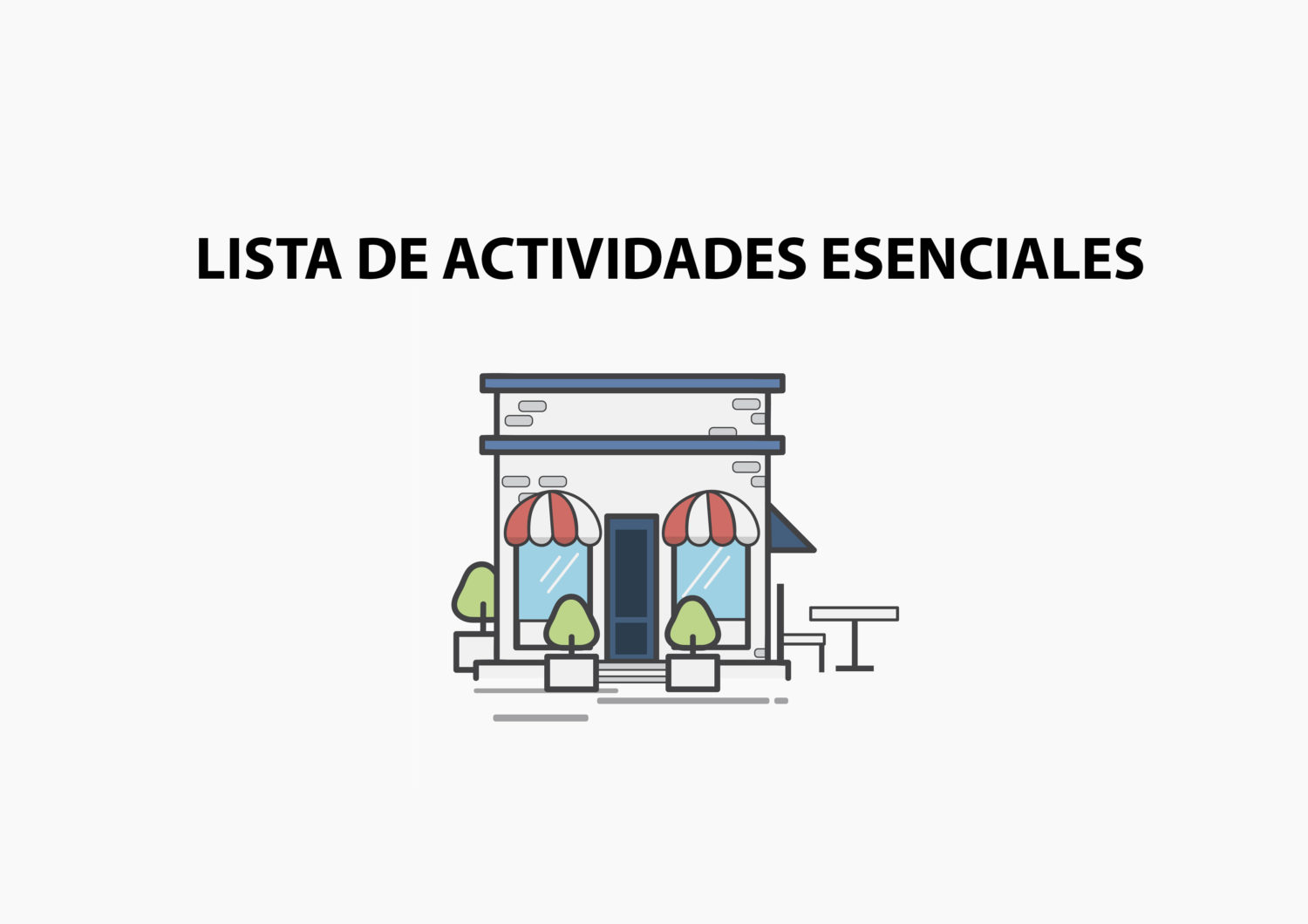 lista de actividades esenciales